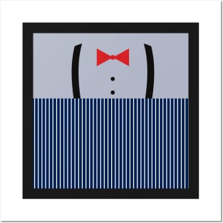 Striped tuxedo Posters and Art